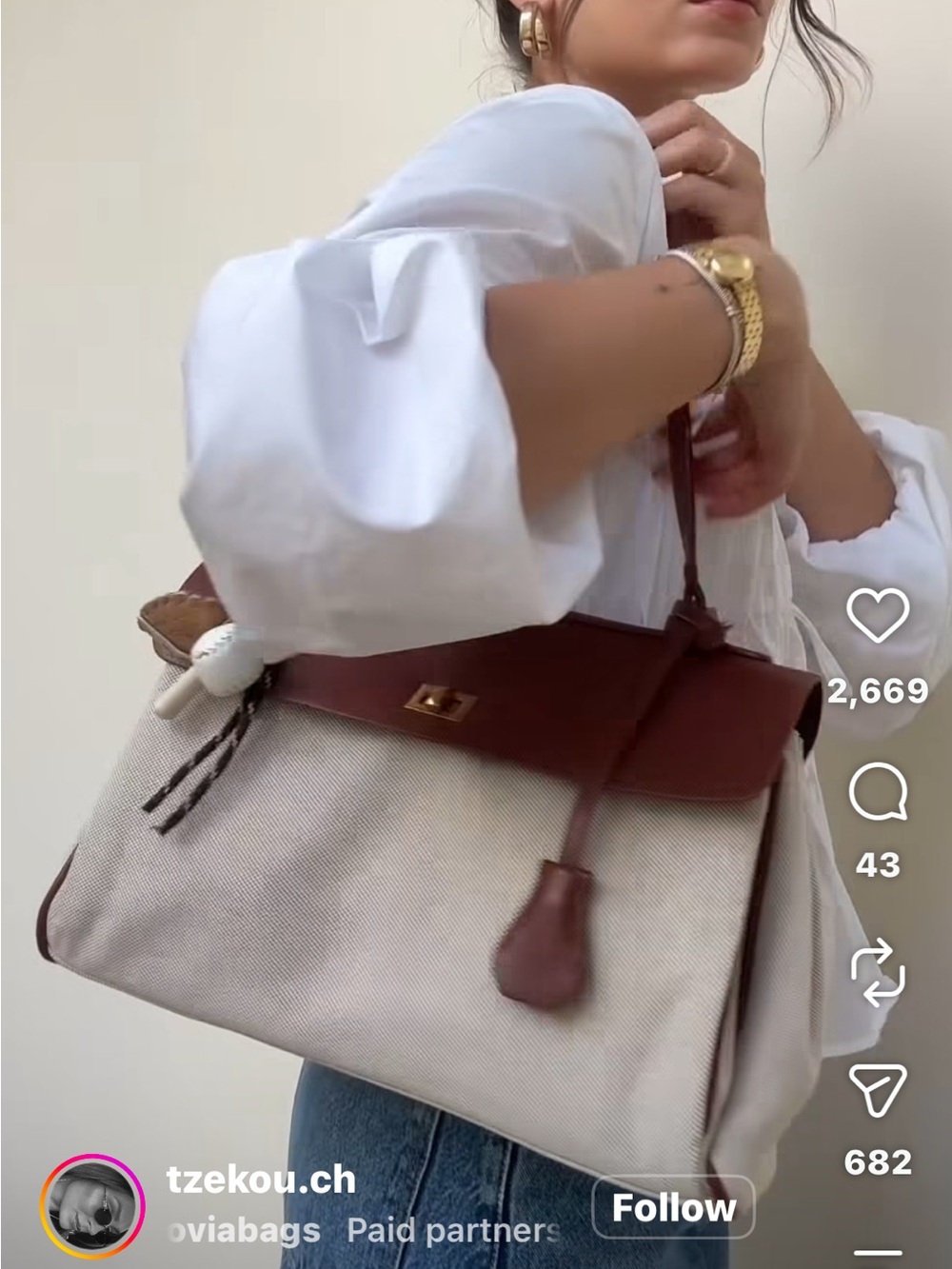 NWT Vovia Ciara Bag in Vintage with free bag charms - Picture 3 of 16